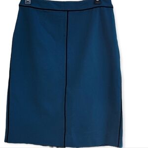 Ann Taylor Teal Pencil Skirt Size 2 Stretchy